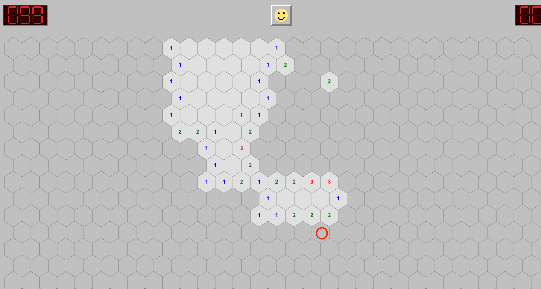 Hexagonal Minesweeper Map